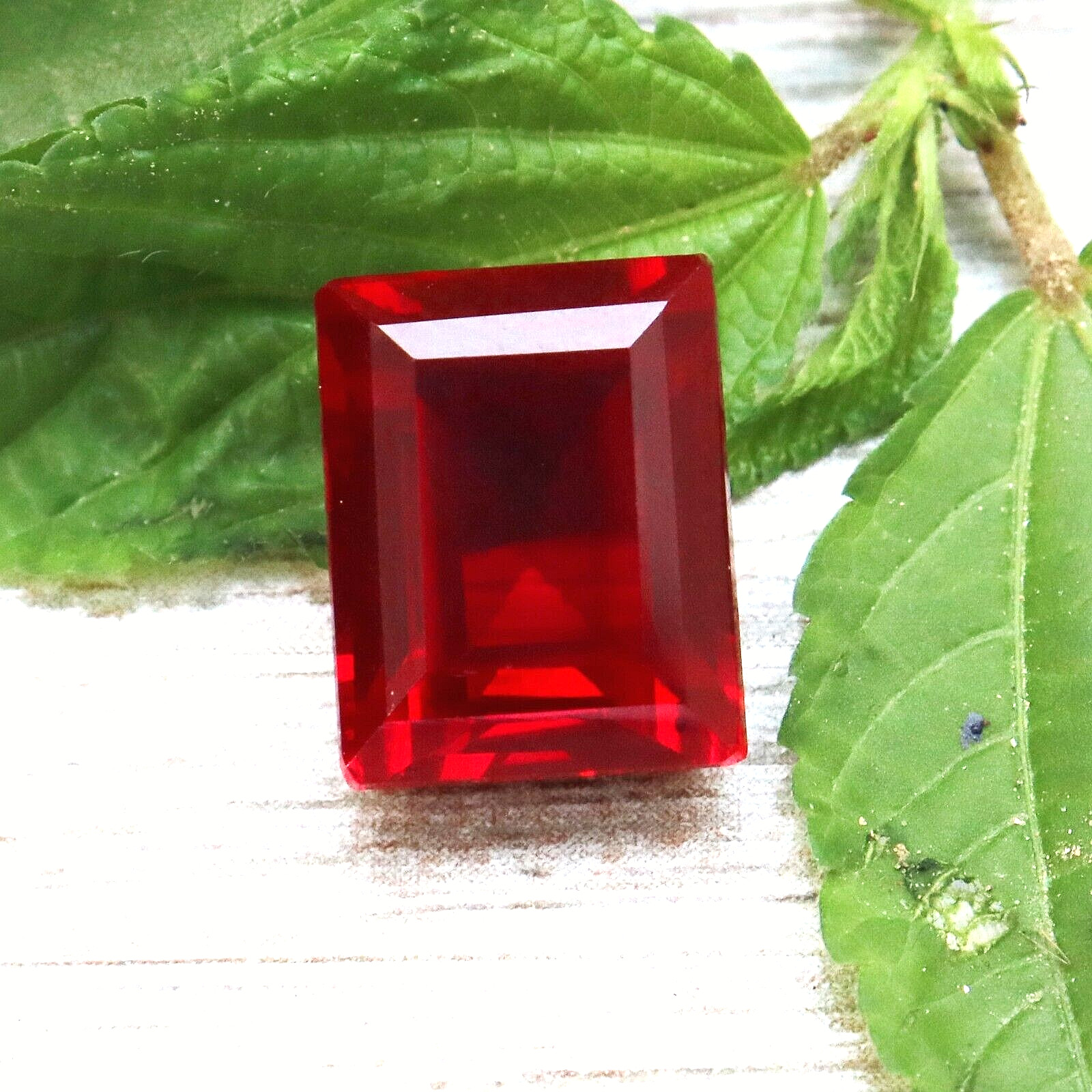 10 -12 CT BURMA Pigeon Blood Red Ruby Certified Loose Gemstone Princess Cut
