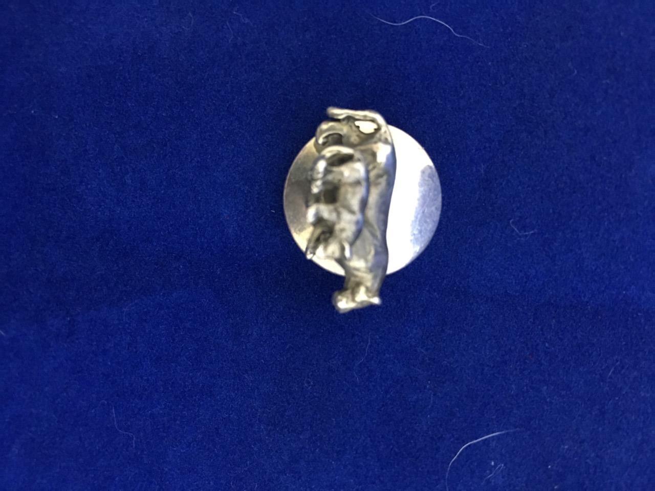 SUSAN CUMMINGS VINTAGE STERLING SILVER 3D AFRICAN ANIMALS BUTTON COVERS $150