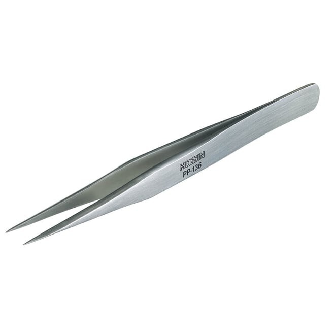 HOZAN [ Tweezers Hybrid series Straight type : PP-136 ] Tip 0.25mm