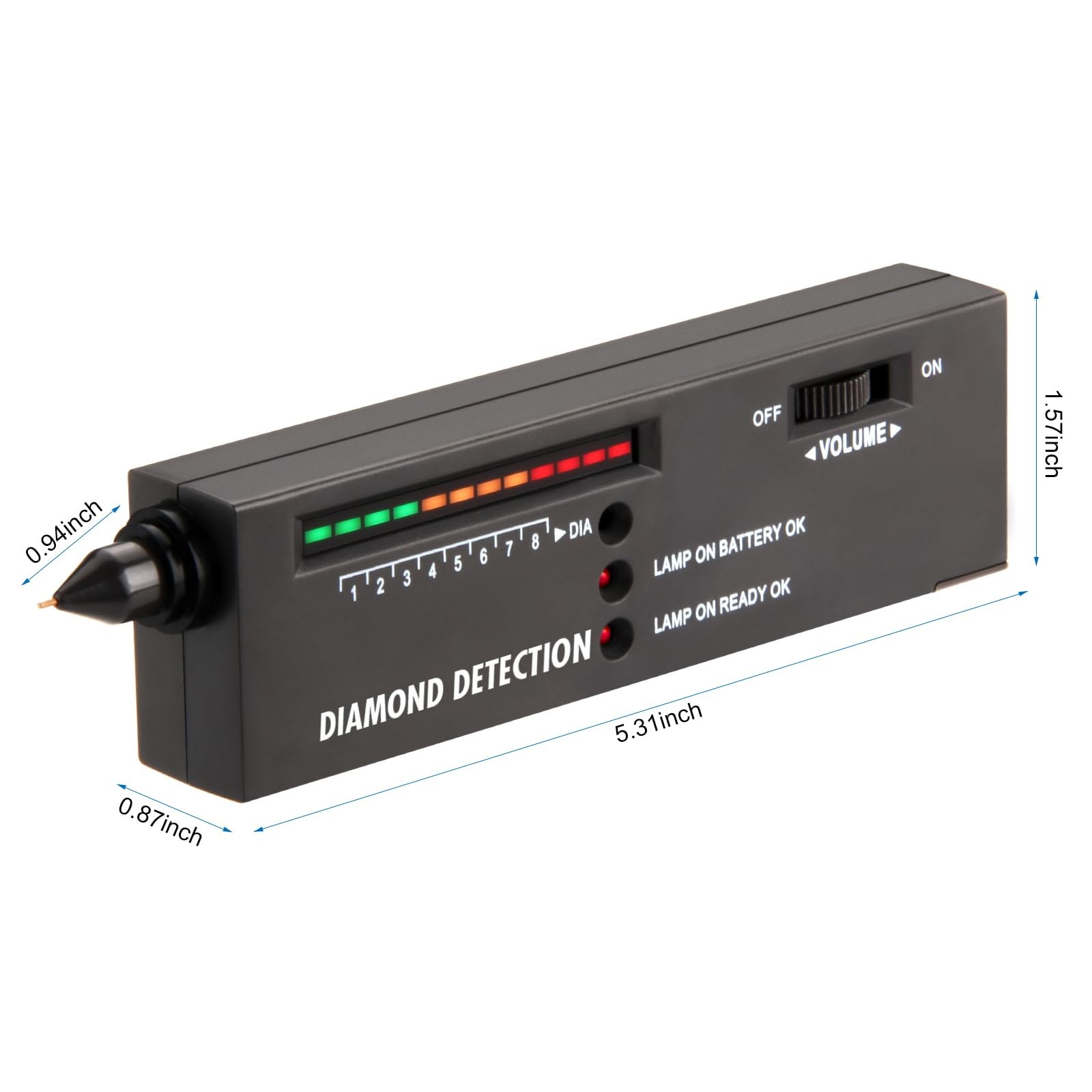 Diamond Tester, Professional Jewelers’ Gemstone Detector, High Accuracy Diamo…