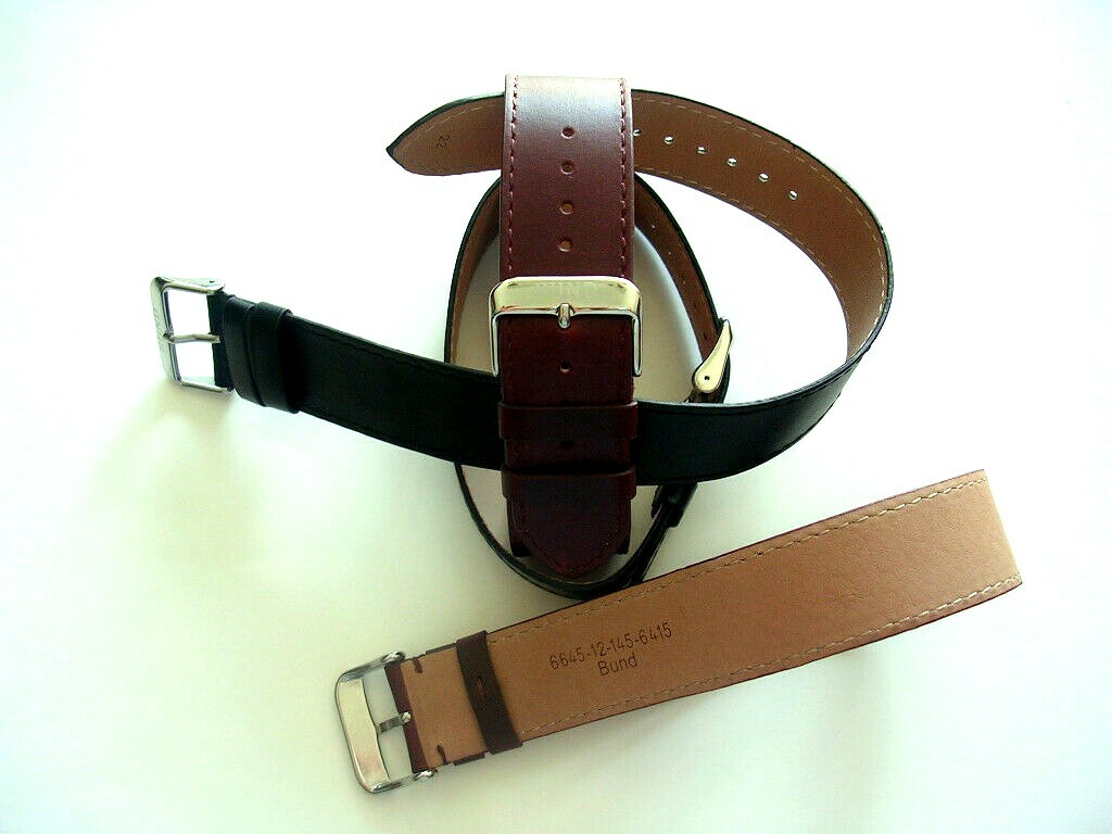 16mm Brown NATO 1pc. Bomber Pilot RAF Bund Oily XL watchstrap IW SUISSE 18 20 22
