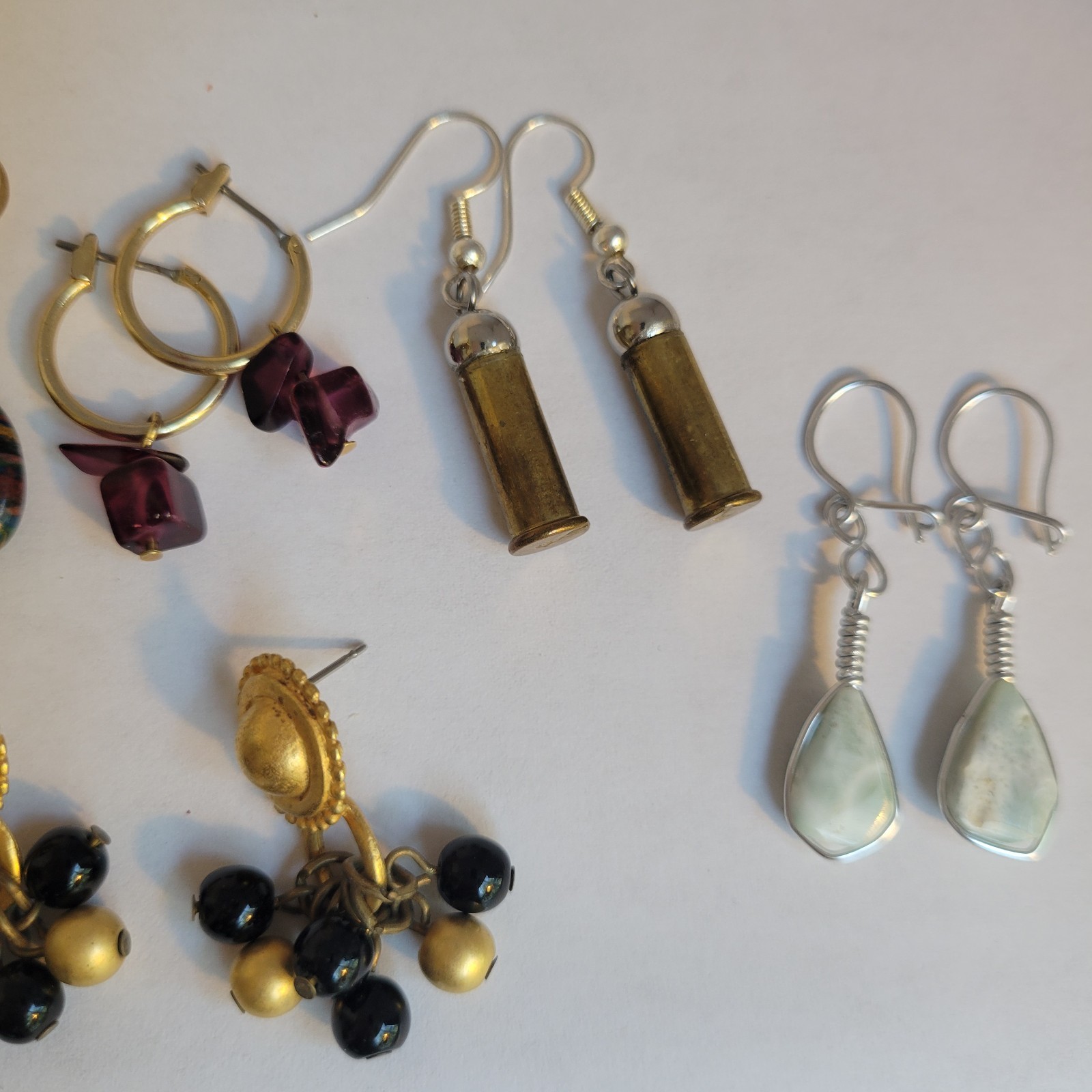 Vintage To Now Earrings Fashion Jewelry Lot Of 7 Pairs Beaded Dangle Drop Boho