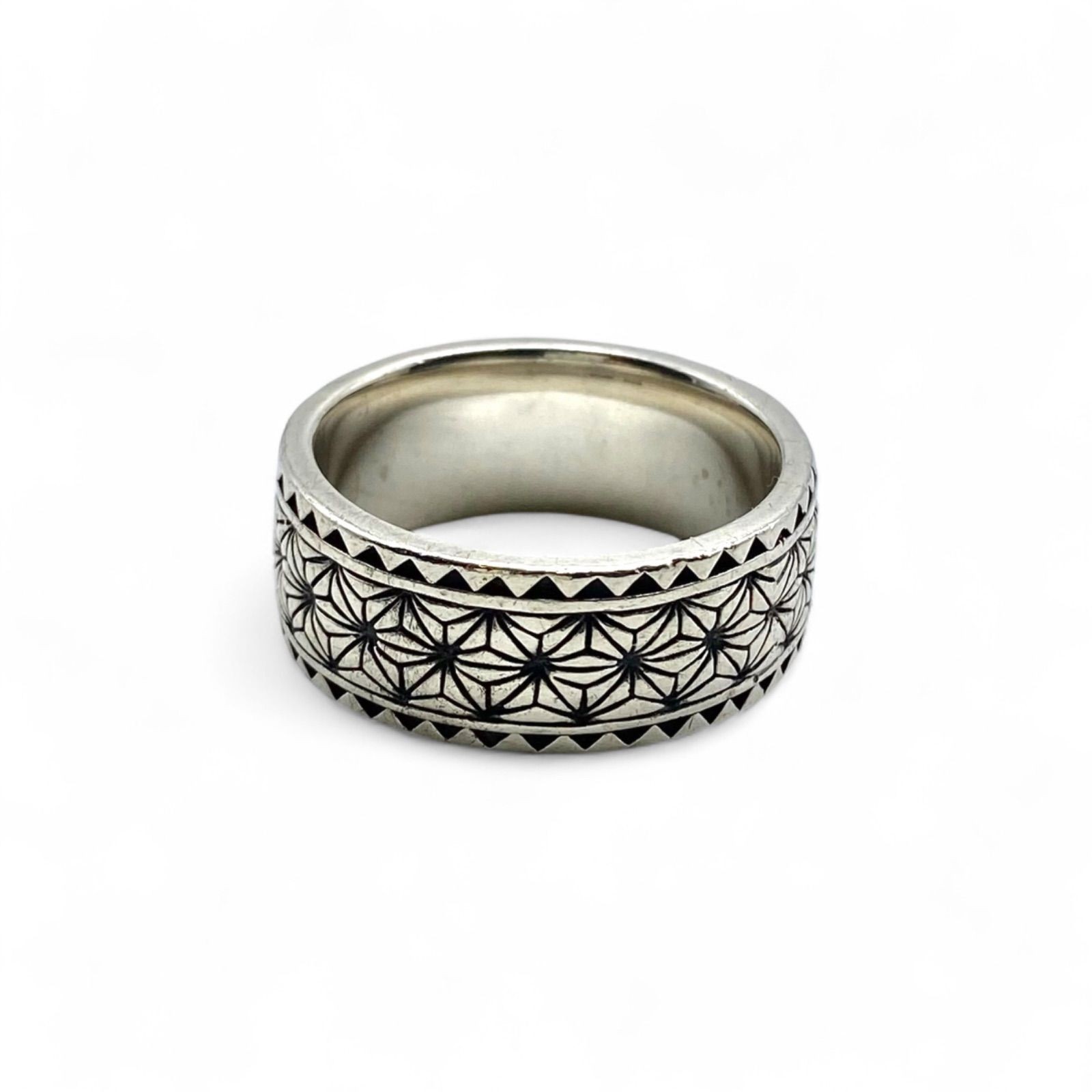 Japanese aesthetic Japanese pattern Silver 925 engraved 00s vintage ring silver