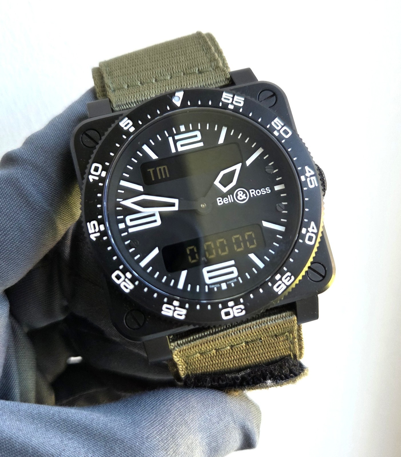 Bell & Ross BR03 Type Aviation Carbon 2012 Box Papers 6-Month Warranty 2x Straps