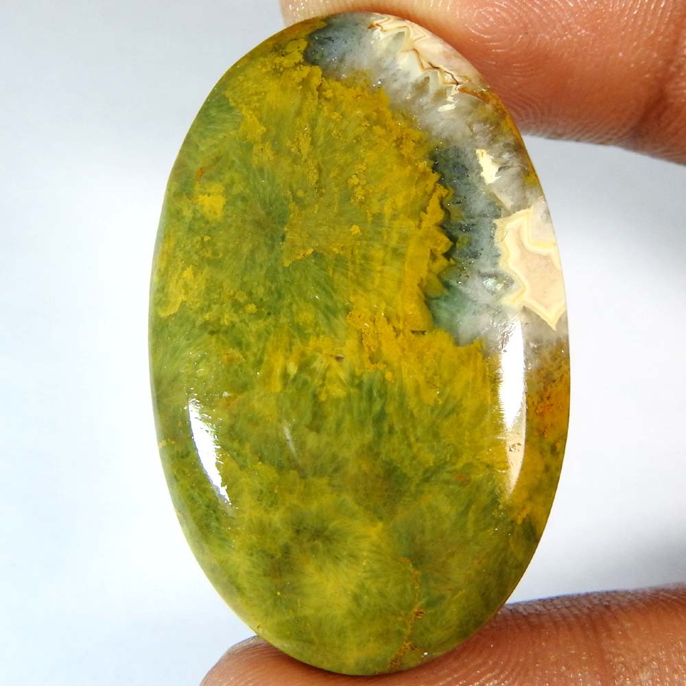 58.85Cts100%Natural Top Ocean Jasper Oval Cabochon Loose Gemstone