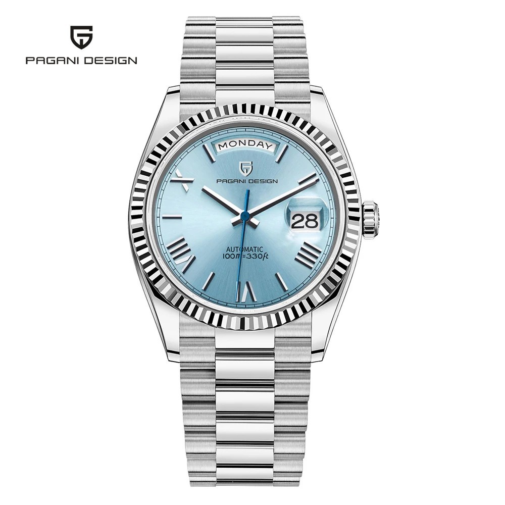 PAGANI DESIGN PD1752 Sky Blue Dial Automatic Stainless Steel Luxury Men’s Watch