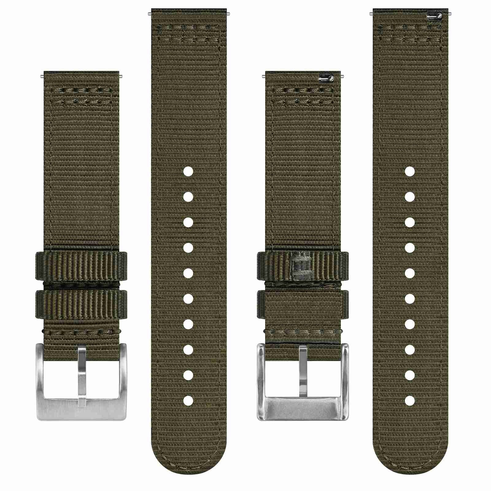 BISONSTRAP Nylon Watch Strap 18mm 19mm 20mm 22mm Quick Release and Breathable
