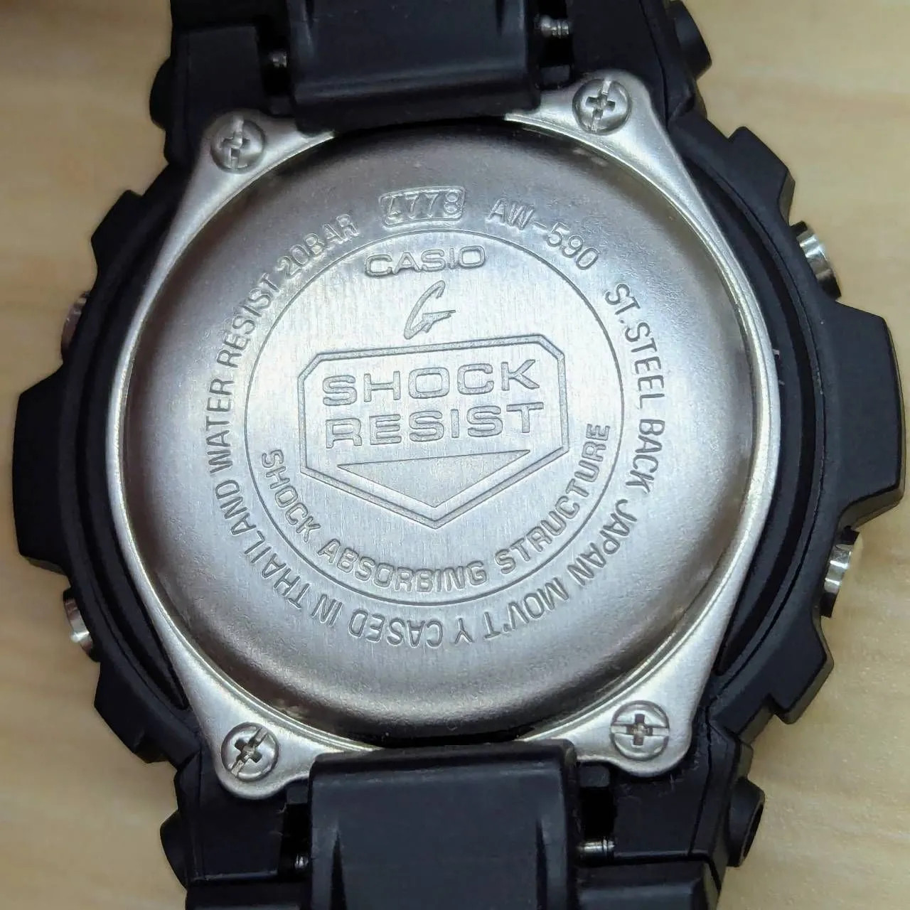 [Wataru] CASIO G-SHOCK Analog Digital Metal Bezel AW-590 [8615MO] F09