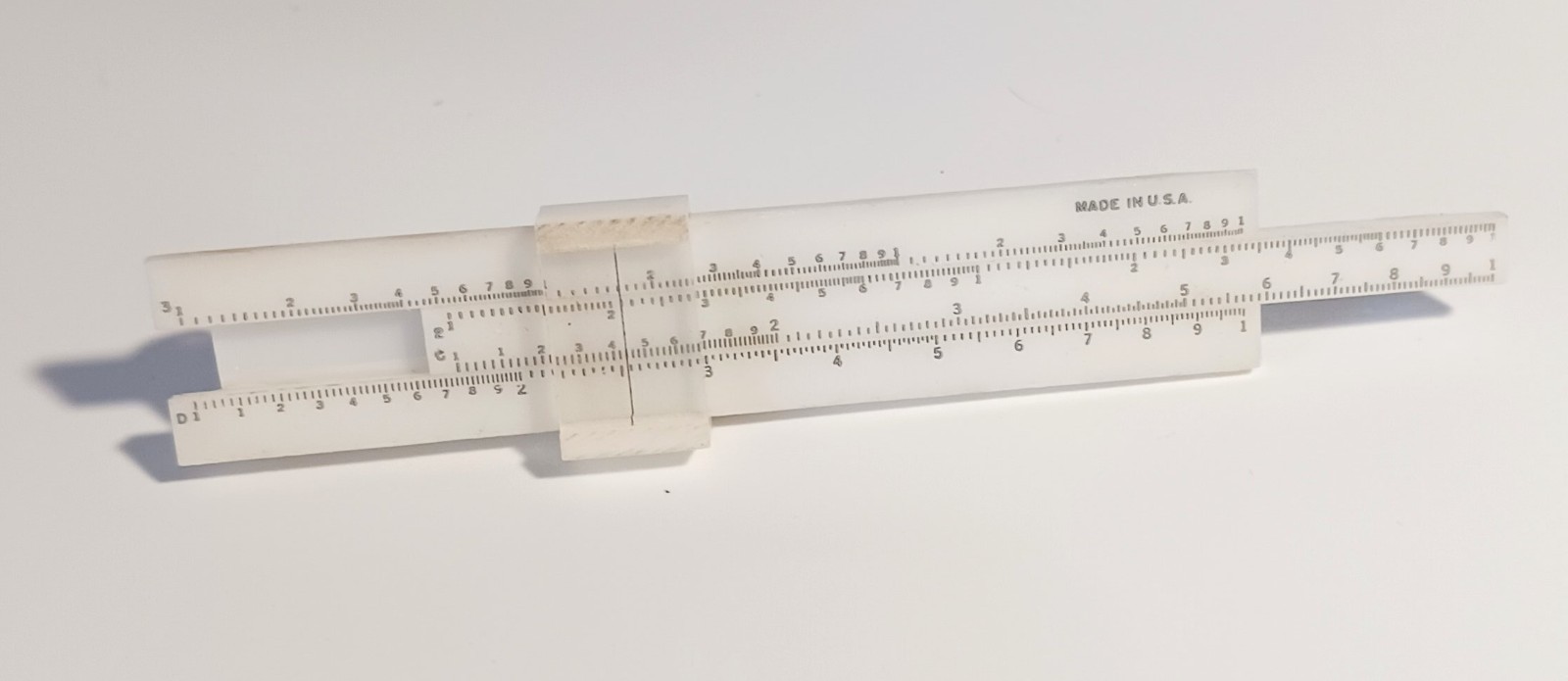 Vintage Tie Bar Clip: Working Articulated Slide Rule Engineer’s Tool