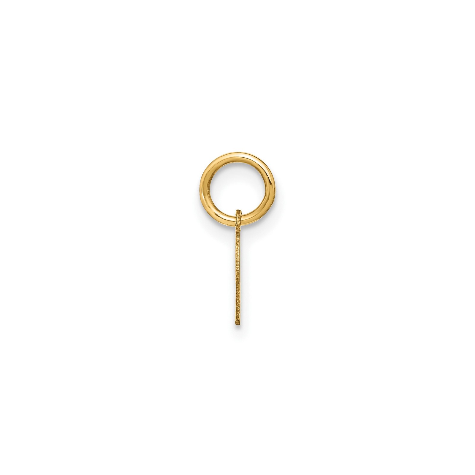 14k Yellow Gold Initial K Script Letter Pendant Charm Monogram Jewelry