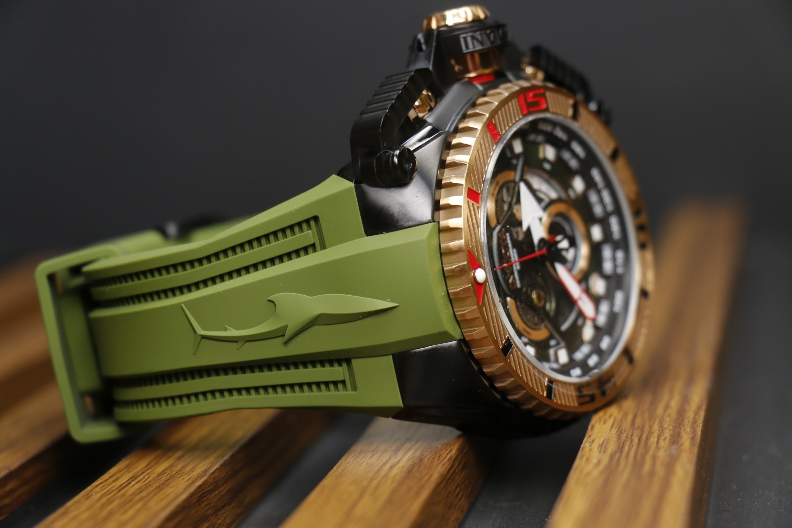 Invicta Sea Hunter full size Men’s Watch 57/69mm Green tone 49629