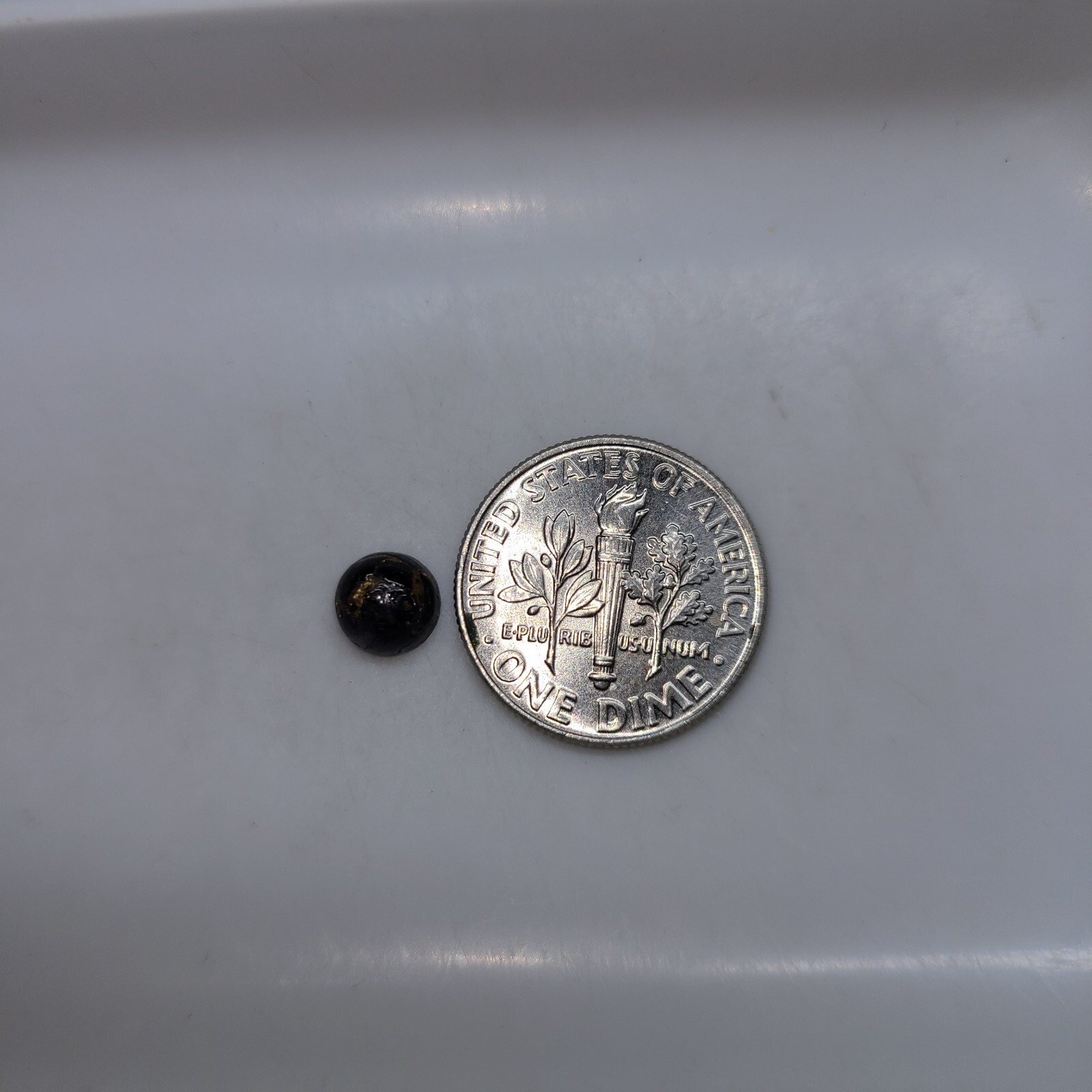 Black Copper Turquoise 6mm Flat Back Round Cabochon Gemstones
