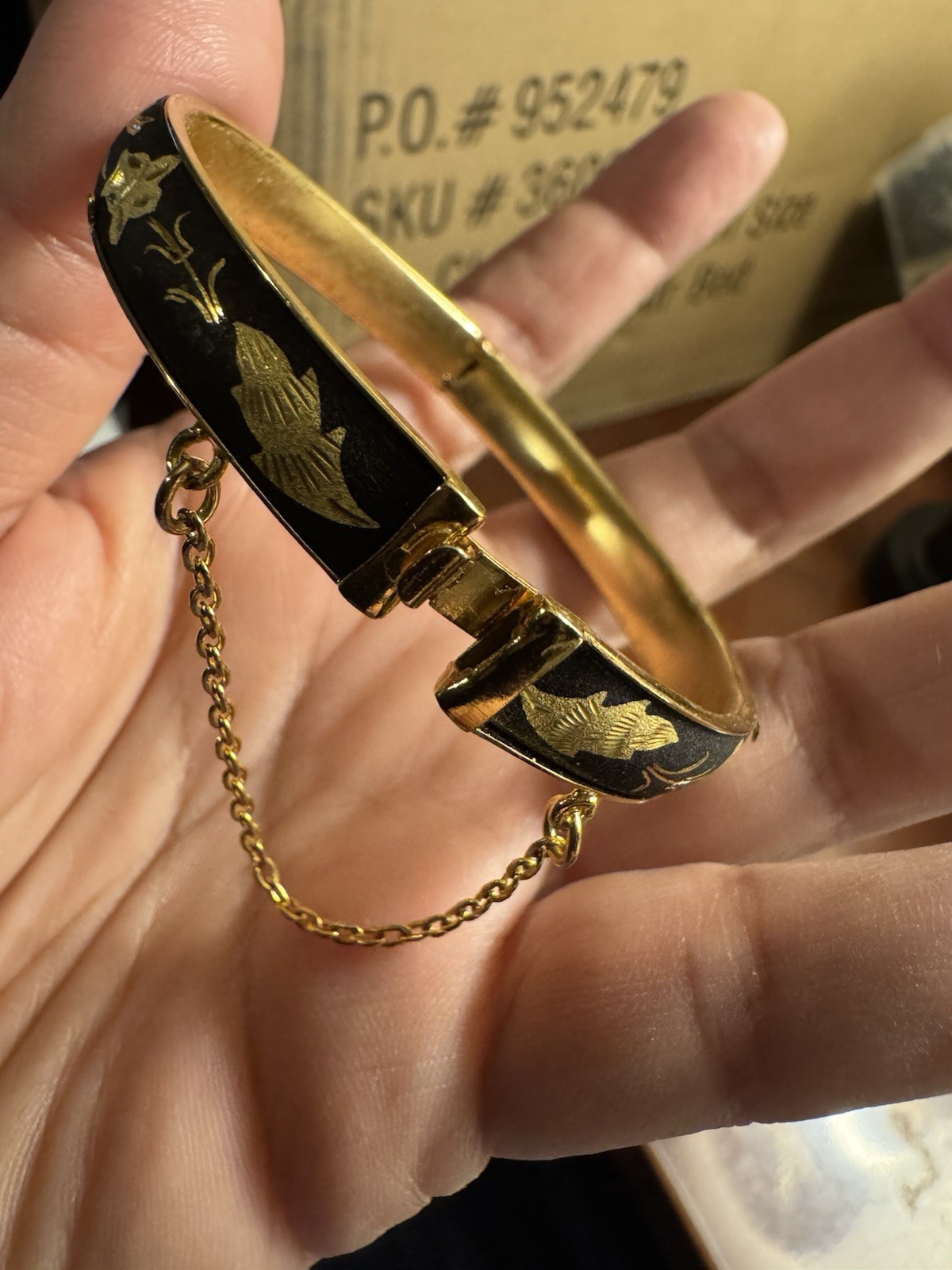 Vintage Damascene Bracelet 6 to 6-1/2”