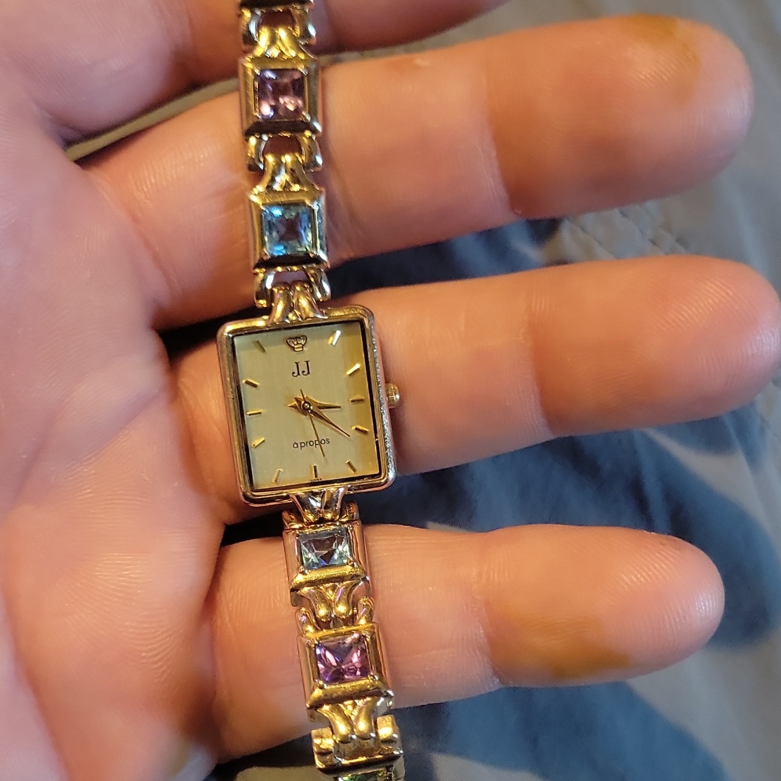 Jules Jurgensen A Propos Women’s Quartz Analog Square Silver Dial Bracelet