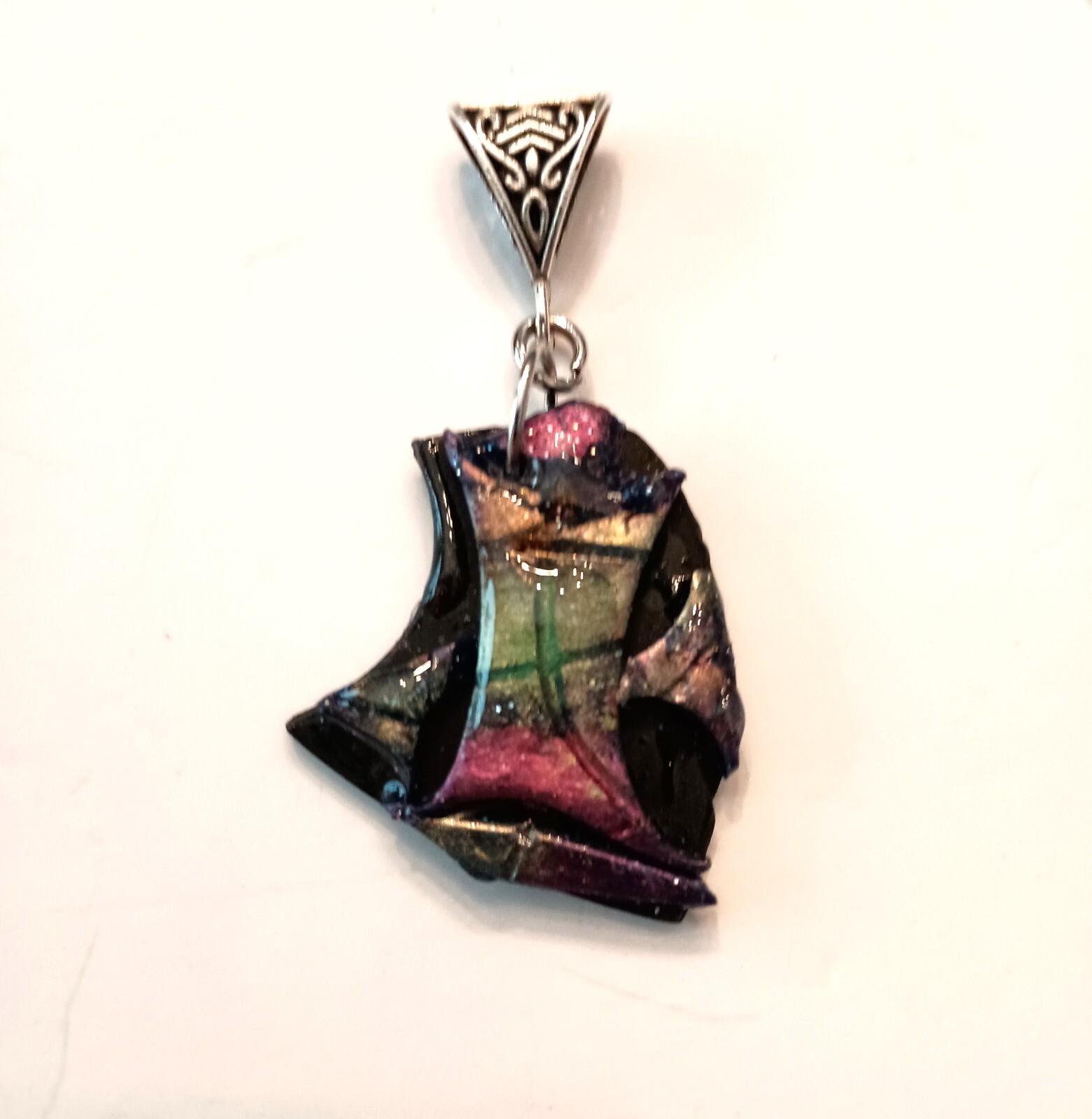 HANDMADE PENDANT, BOHO DESIGN,ONE OF A KIND,STATEMENT PIECE,GIFT FOR WOMEN,TEENS