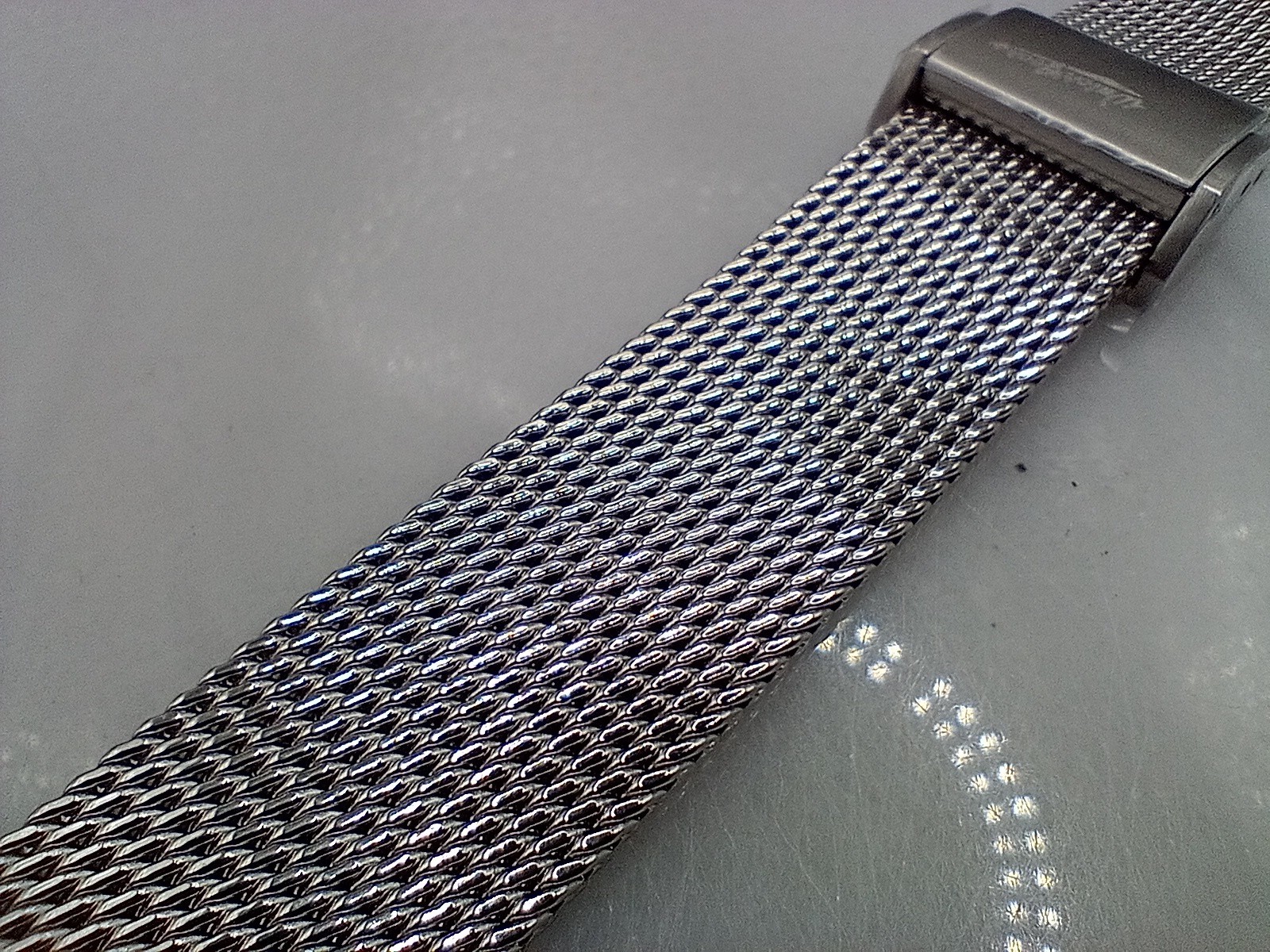 New 18mm Watchgecko Oblique Milanese Mesh Stainless Watch Strap Bracelet 6B356