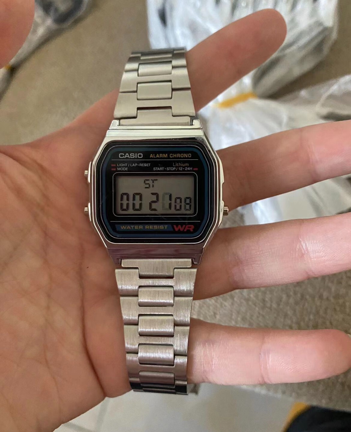 Casio Classic A158WA-1DF Wrist Watch for Men – Silver
