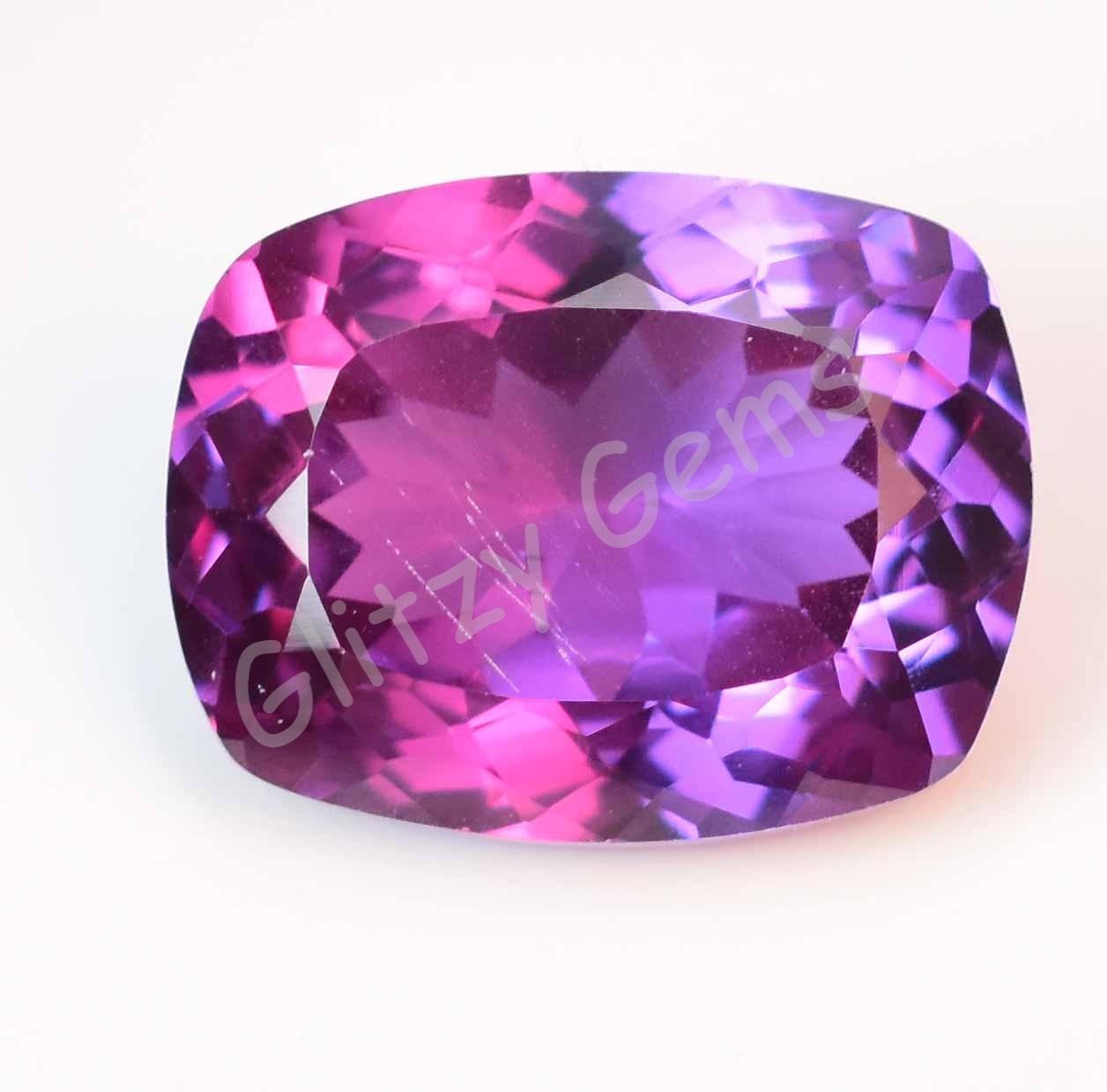 11.70 Ct Natural Color Change Alexandrite Cushion Certified Flawless Loose Gem