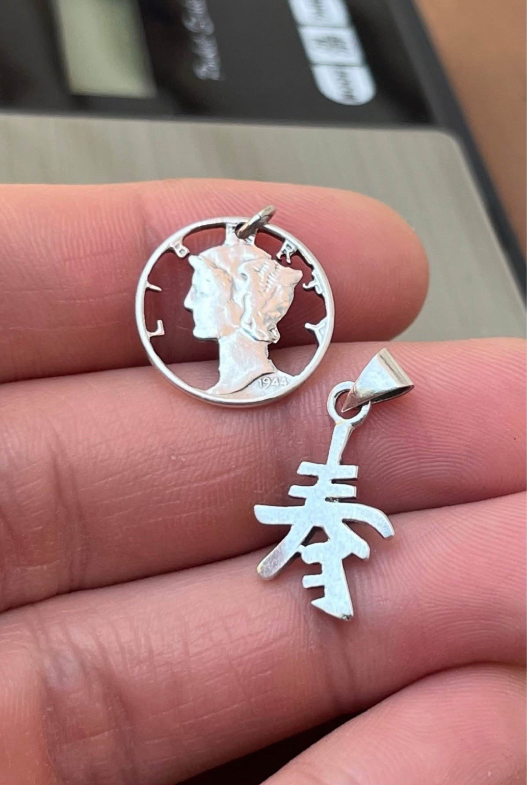 925 Asia Symbol Daintiest Pendant Sterling Silver