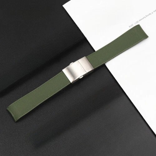 Soft Rubber Silicone waterproof Watch Band Strap 19/21mm fit L.ongines Conquest
