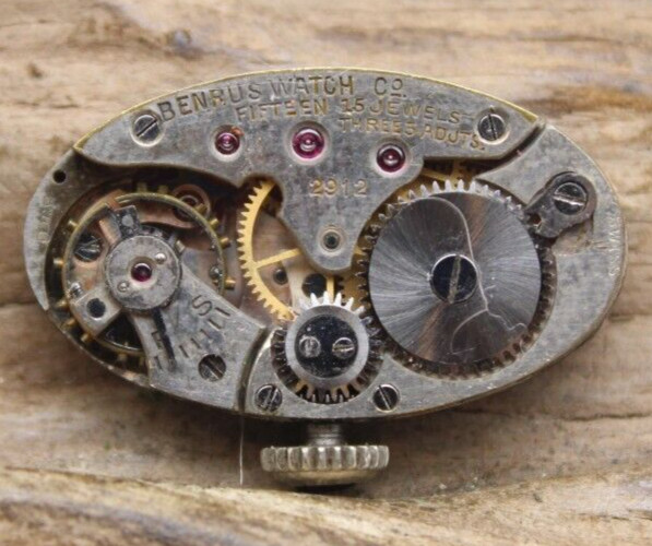 BENRUS 2912 SWISS WATCH MOVEMENT 15j 13.9×24.7mm (QH2)