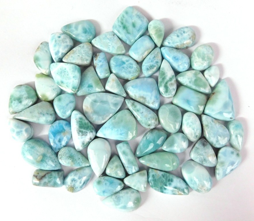 Sky Blue Larimar Loose gemstones Fancy Jewelry Making Wholesale Lot 71252