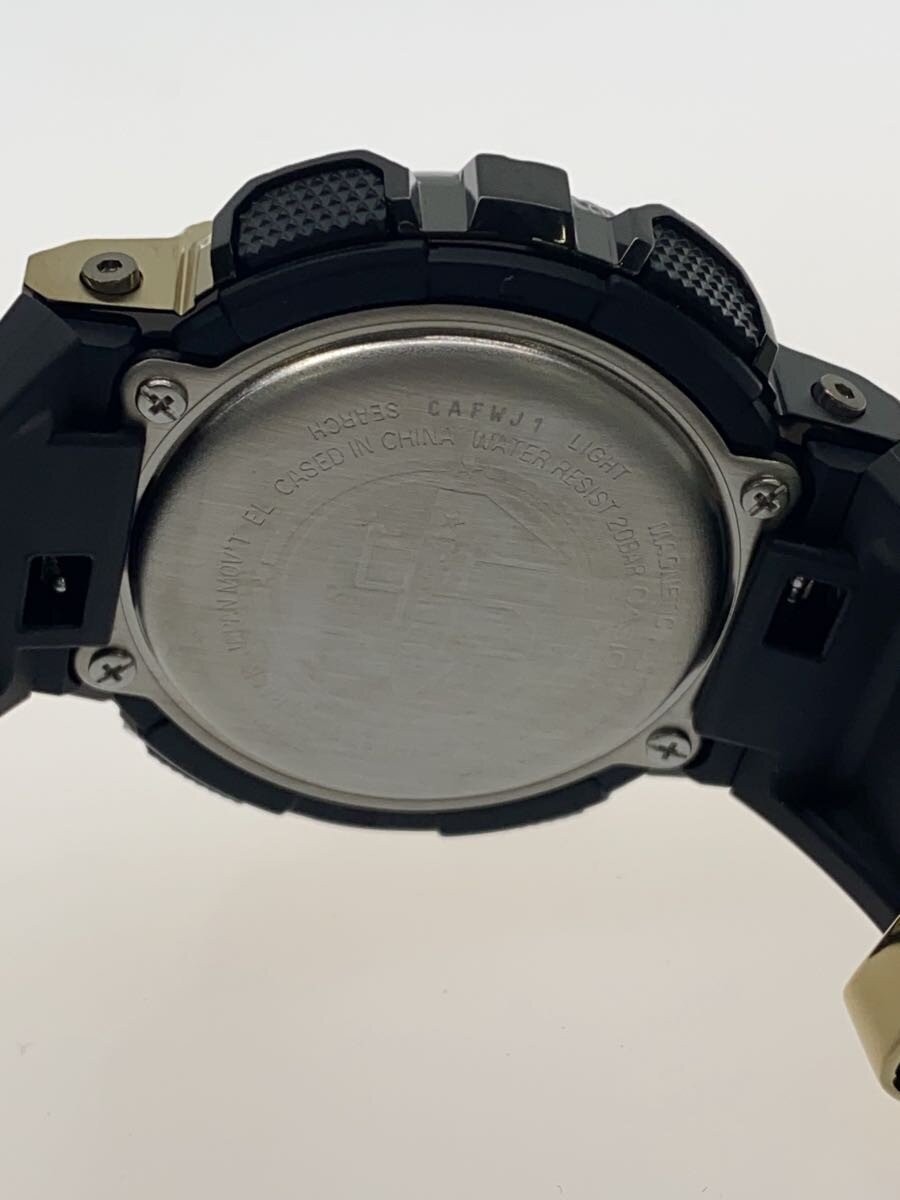 CASIO Quartz Watch G SHOCK Digital Analog Rubber GLD BLK SS