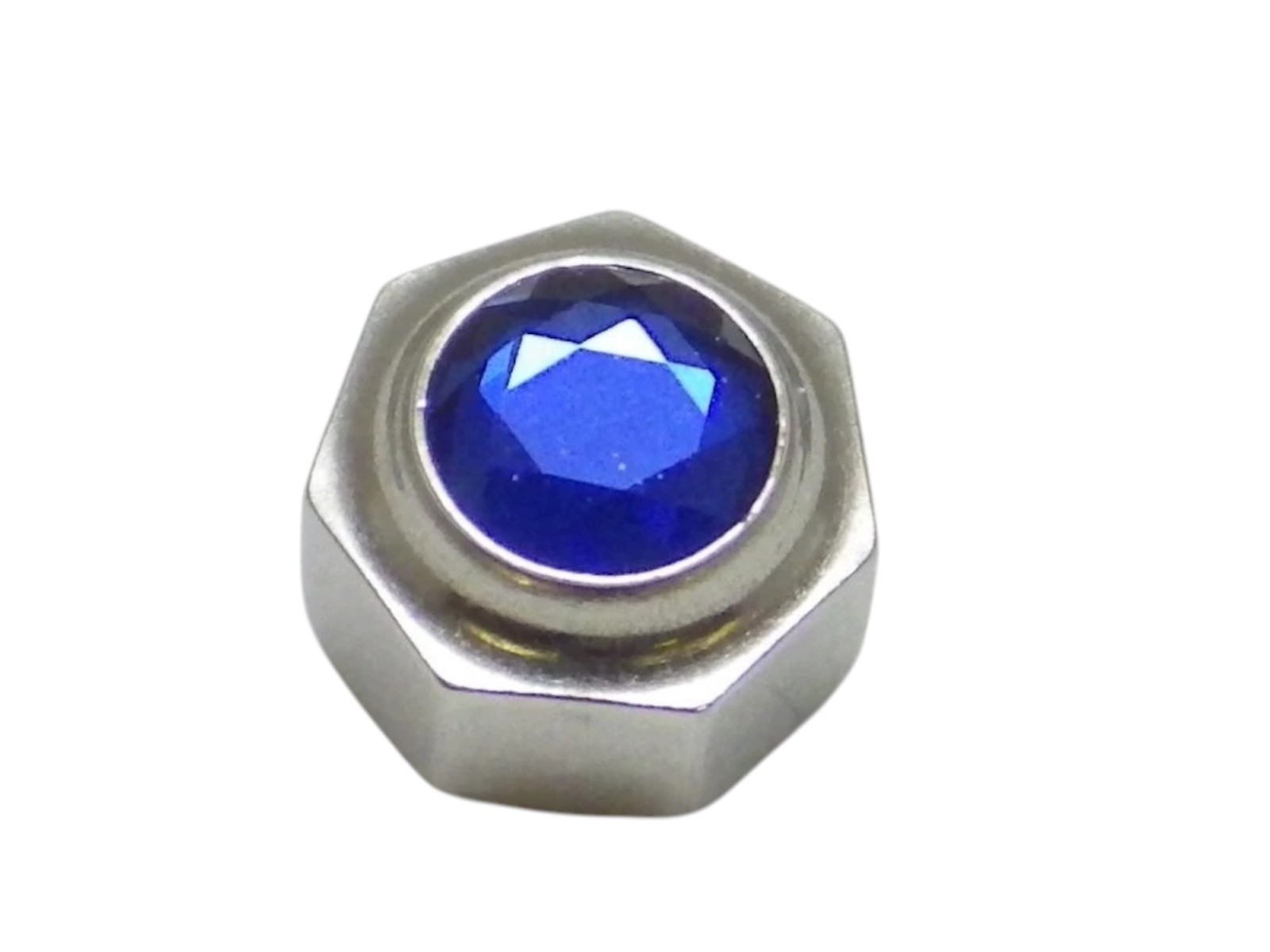 Genuine Cartier Crown Santos GM Ref. VC070192 /622 00082 with Blue Stone (4.5mm)
