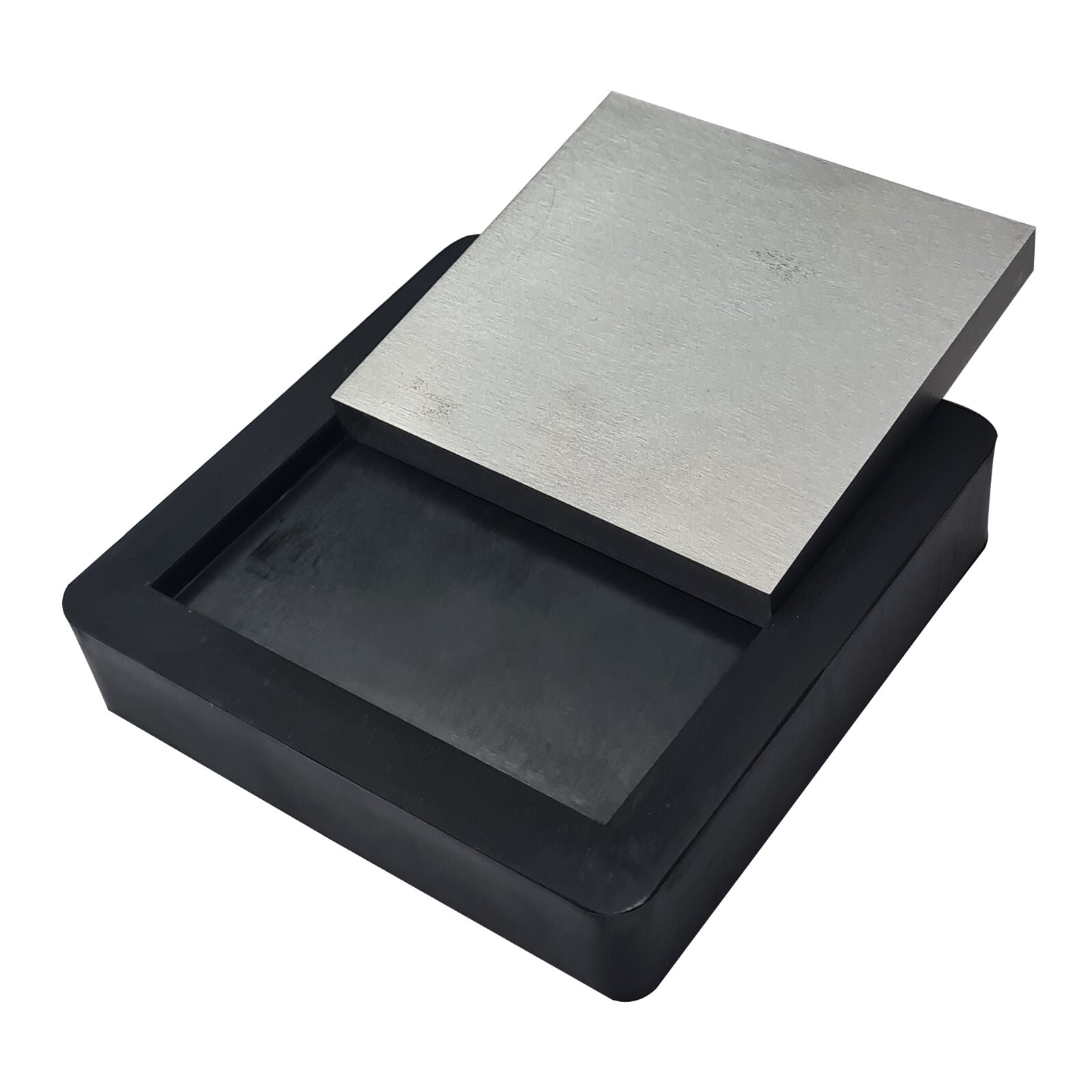 4″ Steel & 5″ Rubber Bench Block Flat Anvil -Jewelers Tool – Metal Stamping Tool