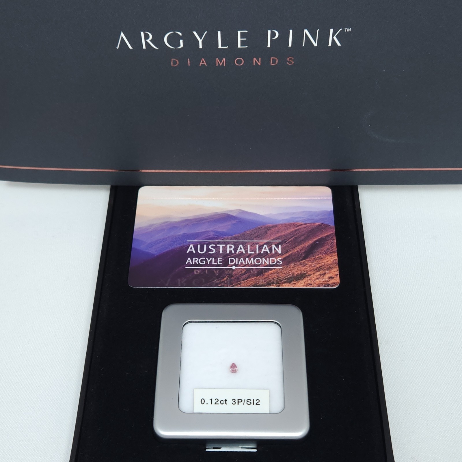 Argyle Pink Diamond 0.12ct 3P SI2, with Argyle Certificate, Investment Grade