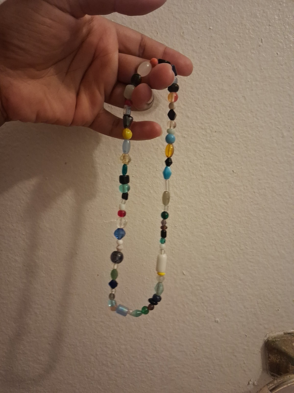A 14inch Seed Bead Neck Choker Multicolor Necklace New Handmade Jewelry Piece