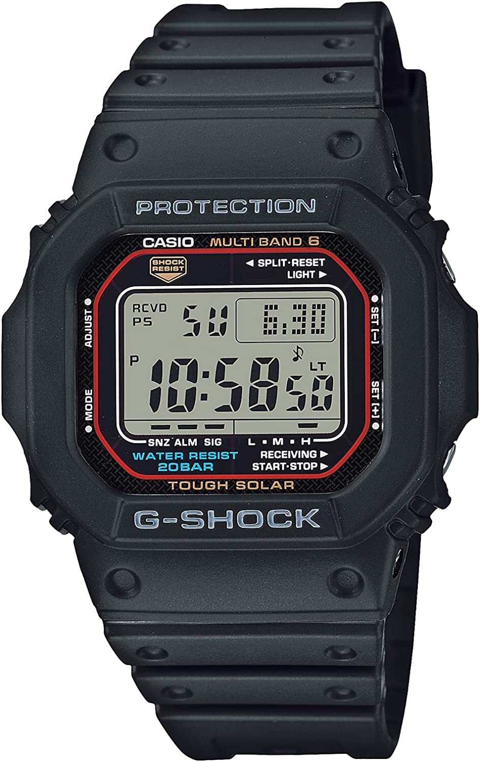 Casio GW-M5610U-1JF G-SHOCK Origin Solar Radio Multiband 6 Digital Men`s Watch