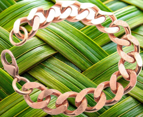 Solid Copper 5/8 of an inch wide – Men’s 11 1/2 Inch Link Bracelet CB639G.