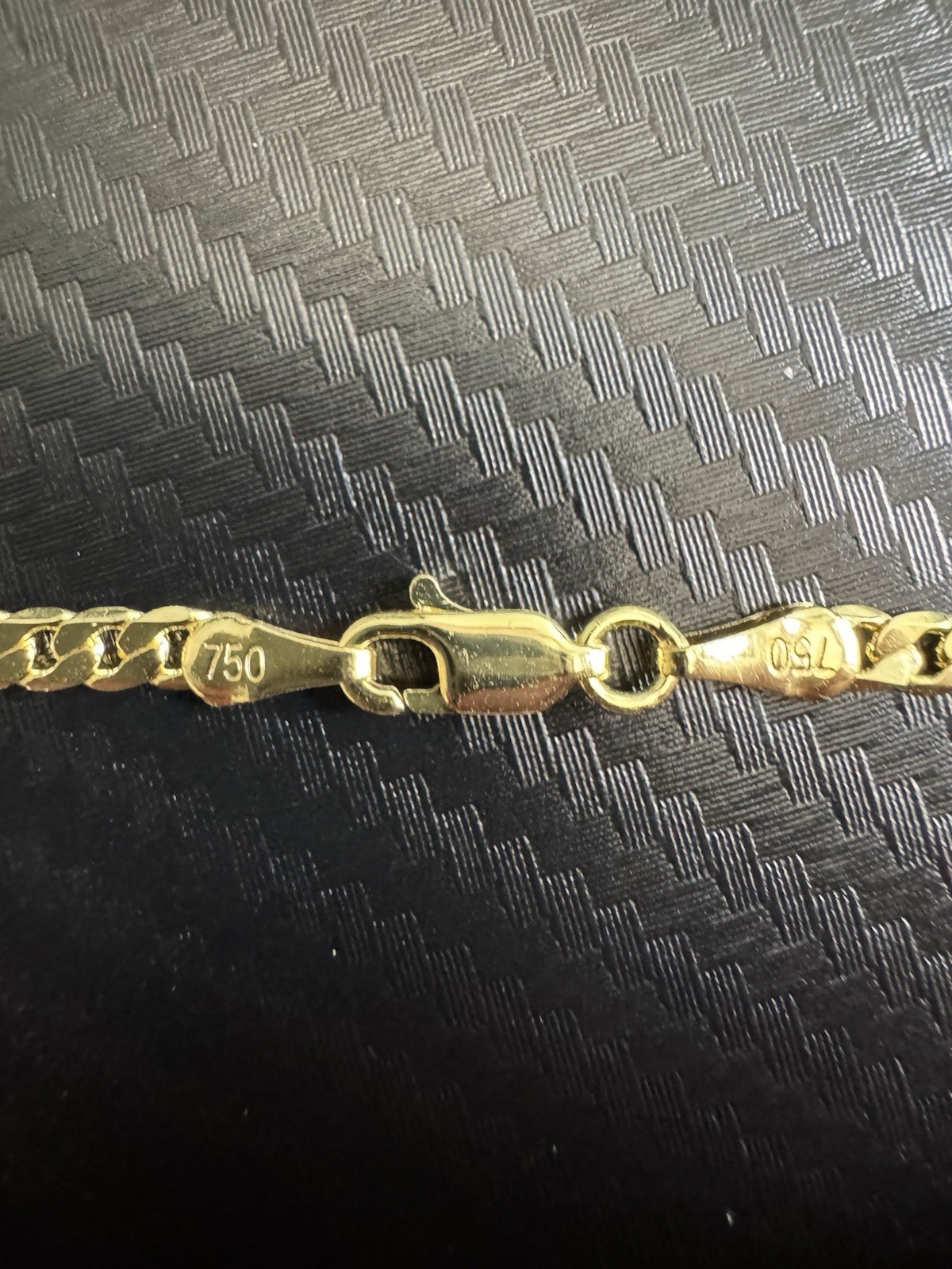 18K Yellow Gold Filled 20” Cuban Link Chain Necklace with Lobster Clasp, Italy