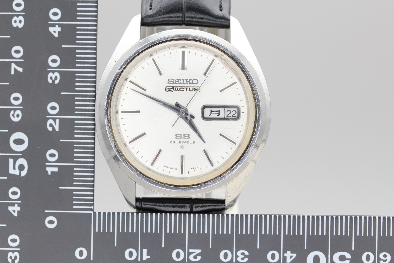 1970【Exc+5 / Box】SEIKO 5 Actus SS 6106-7480 Day/Date Kanji Automatic Men’s Watch