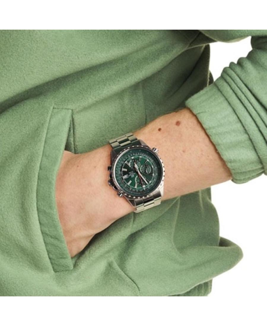CASIO Men Analog Quartz Casual Watch Classic Dress Green Dial Waterproof Round S