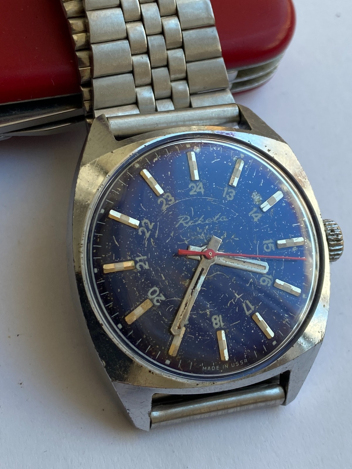 Vintage RARE SOVIET RAKETA PAKETA 24 2609.HA USSR SALE RRR COLLECTION BEAUTIFUL