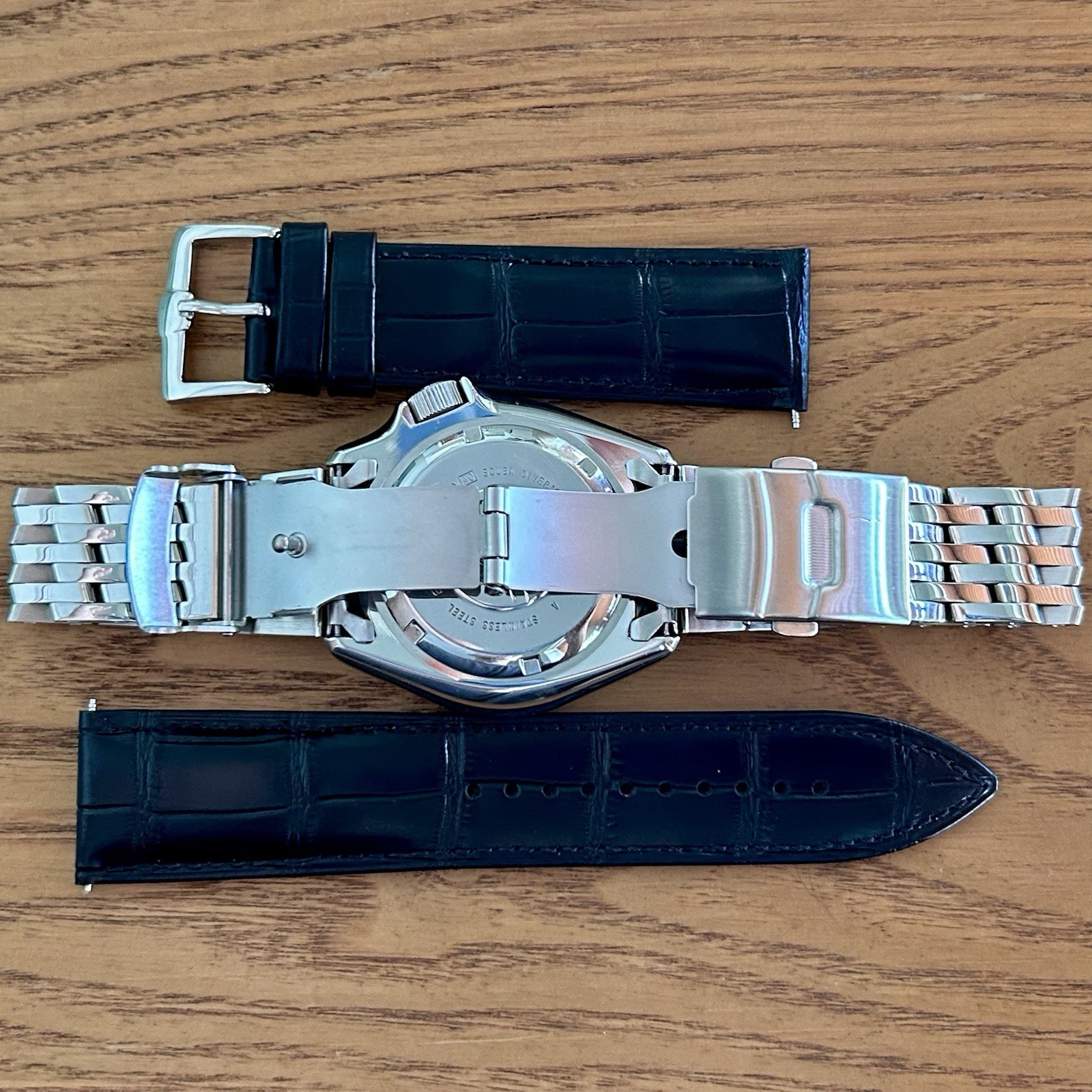 Seiko Diver SKX007 7S26-0020 w/ Steel Beads Of Rice Bracelet + PROOF OF SERVICE