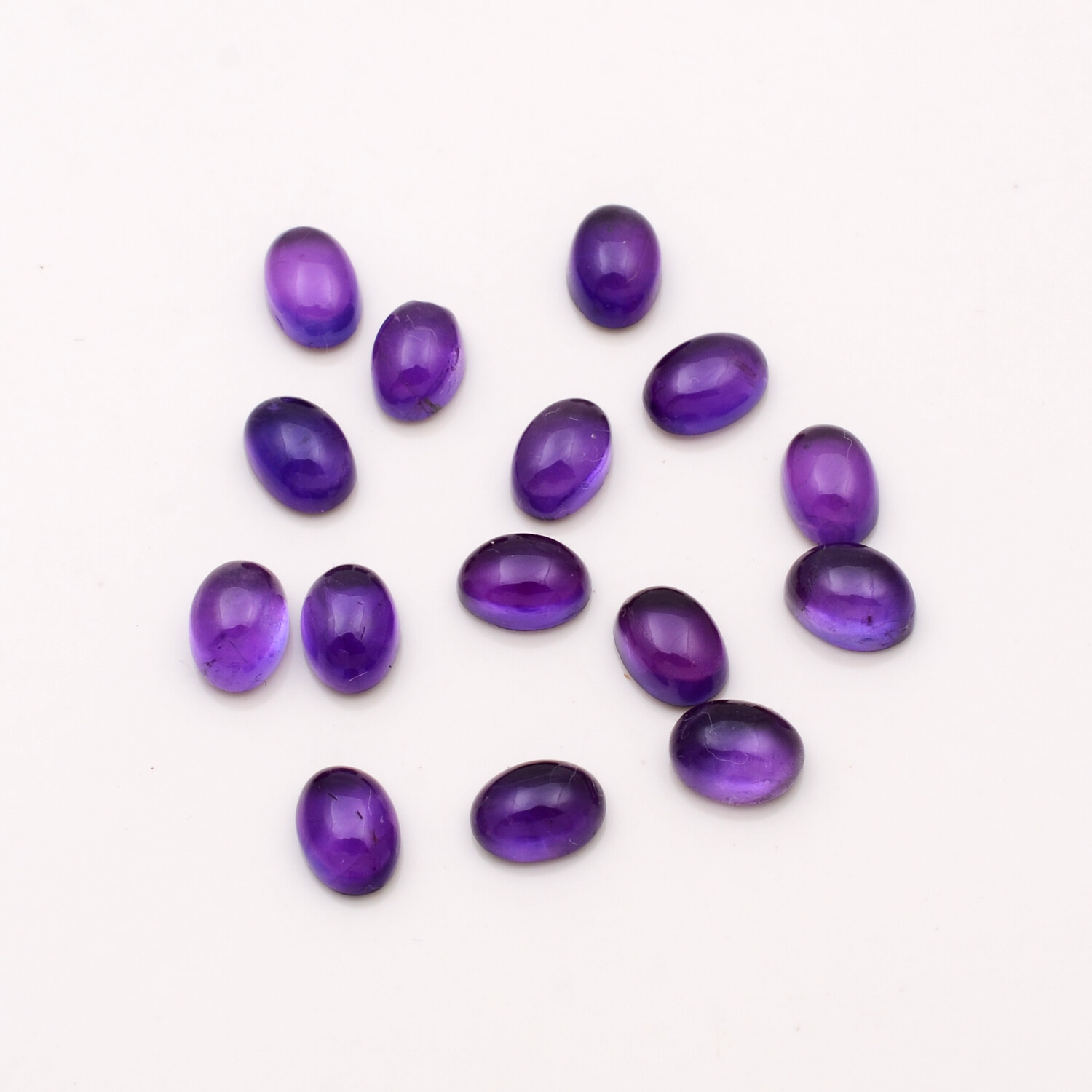 Amethyst Oval Cabochons Loose Gemstone 6×4 mm to 14×10 mm Natural Calibrated DG