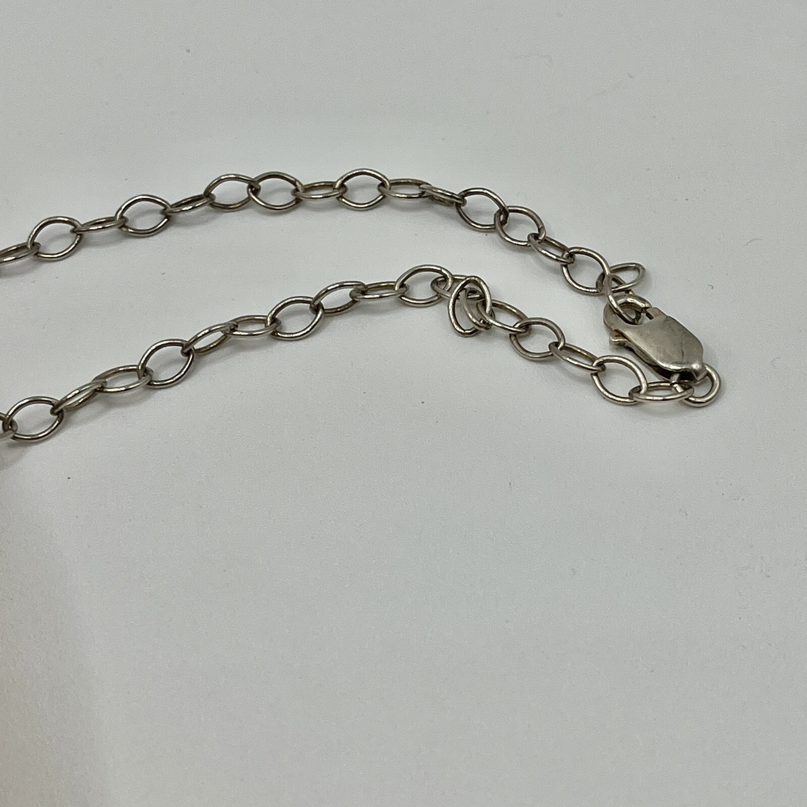Vtg Quartz Crystal Necklace – 17” Silvertone Chain – 1990s – Presidium Tested