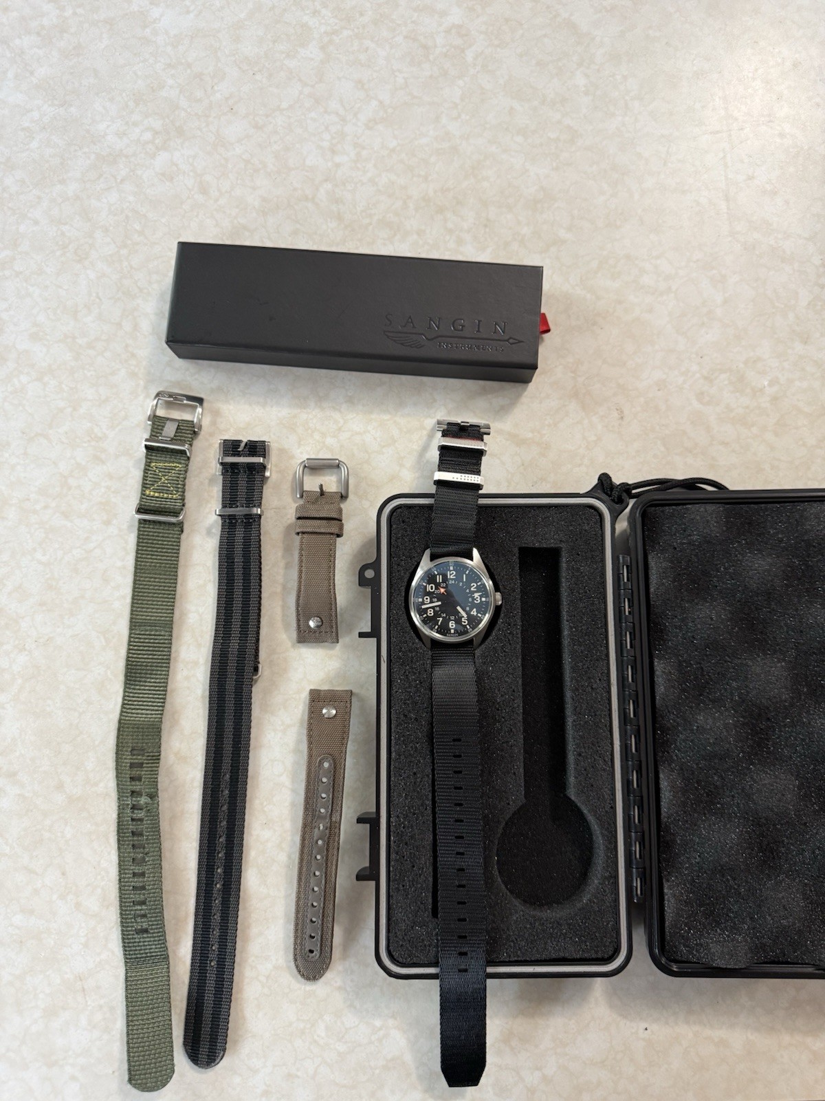 Sangin Brushed Overlord Quartz watch
