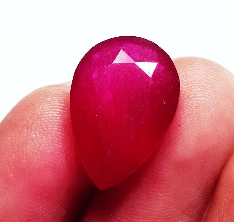 Utah Pear Cut Natural Red Beryl (Bixbite) 9.50 Ct Certified Loose Gemstone