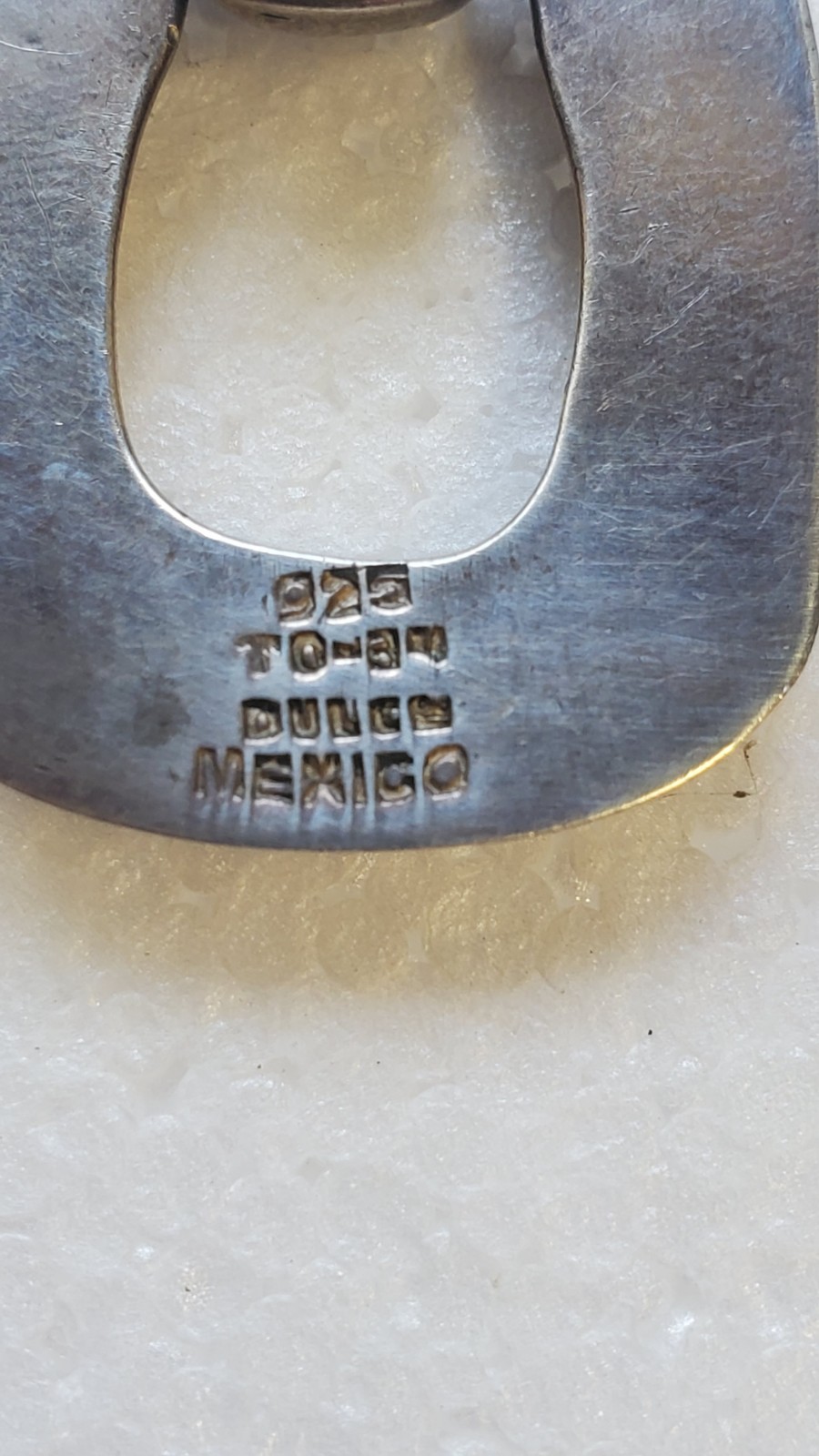 vintage DULCE Taxco Mexico Sterling Silver Clip Doorknocker Earrings ~25.5 g