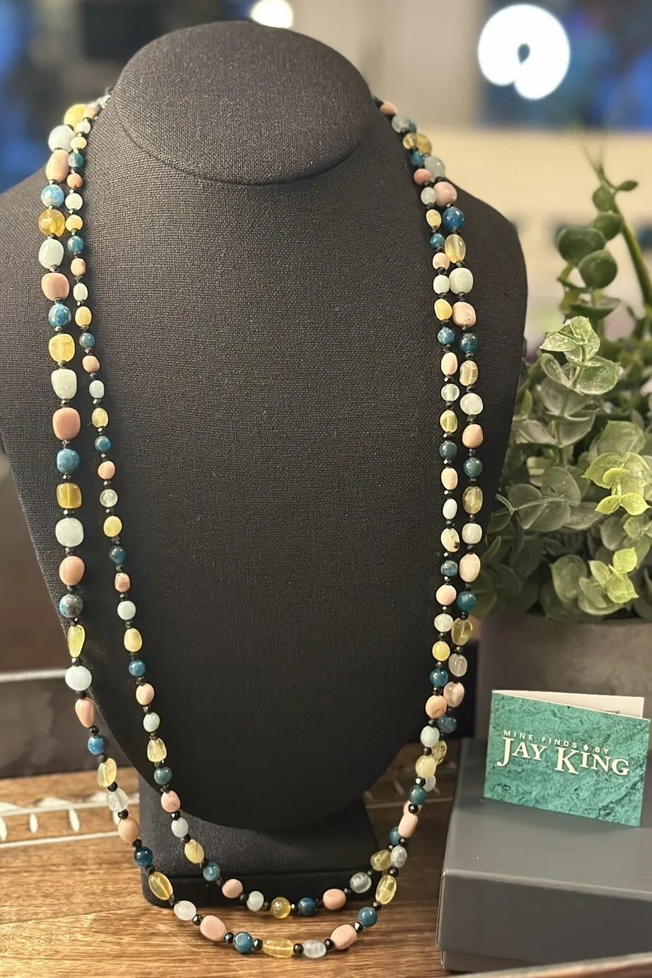 Mine Finds By Jay King Long 60” Multicolored Gemstone Necklace