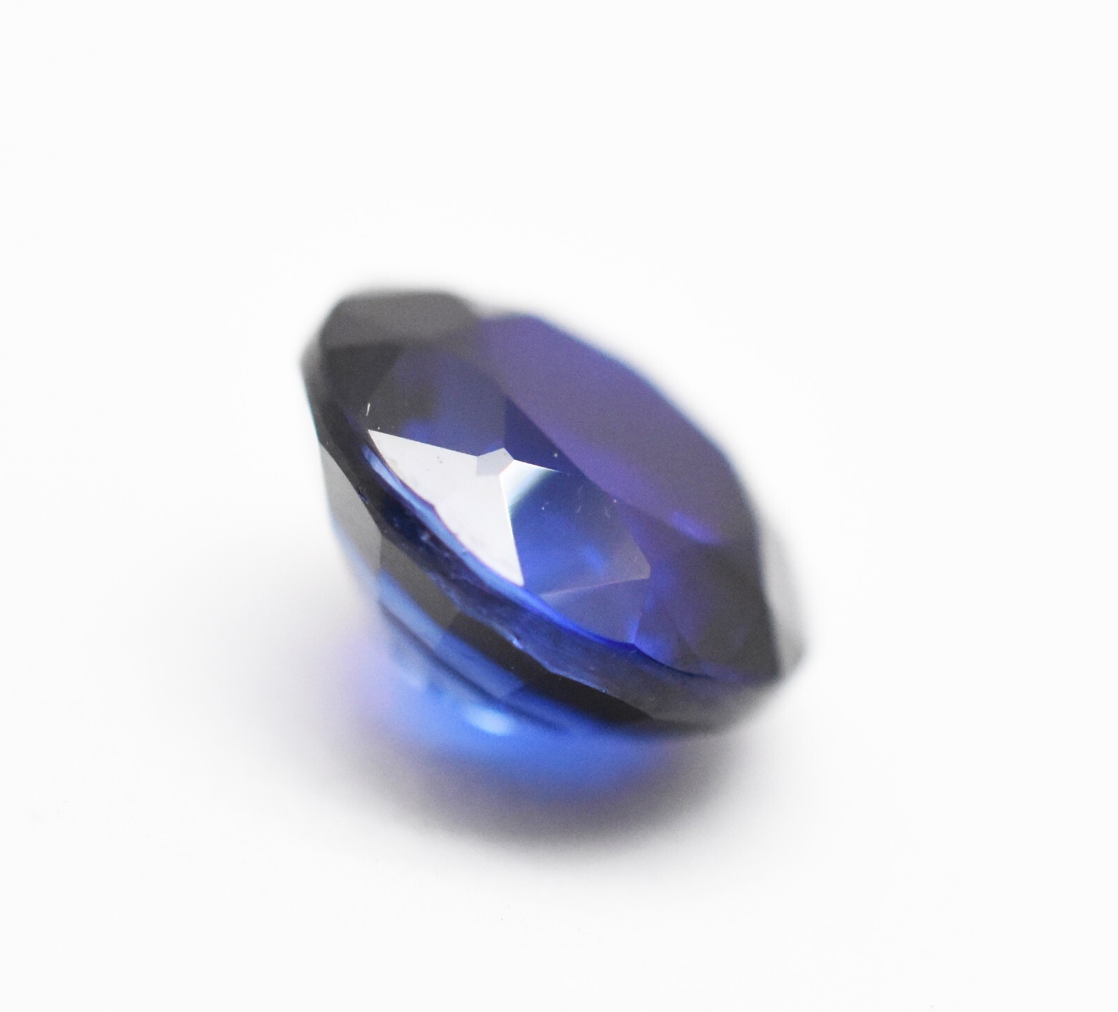 Lab Blue Sapphire Round Diamond Cut 6 mm 8 mm 10 mm 12 mm Loose Gemstones