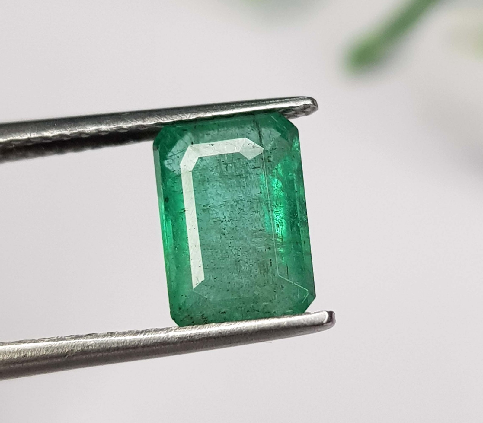 1.94 Ct Natural Emerald Zambian octagon Cut Untreated loose Gemstone