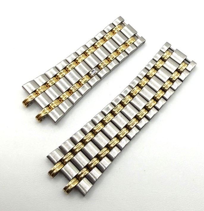 Gucci 9000L Old Style Two-tone 15×11.8mm Half Bracelet Set With Permanent Links