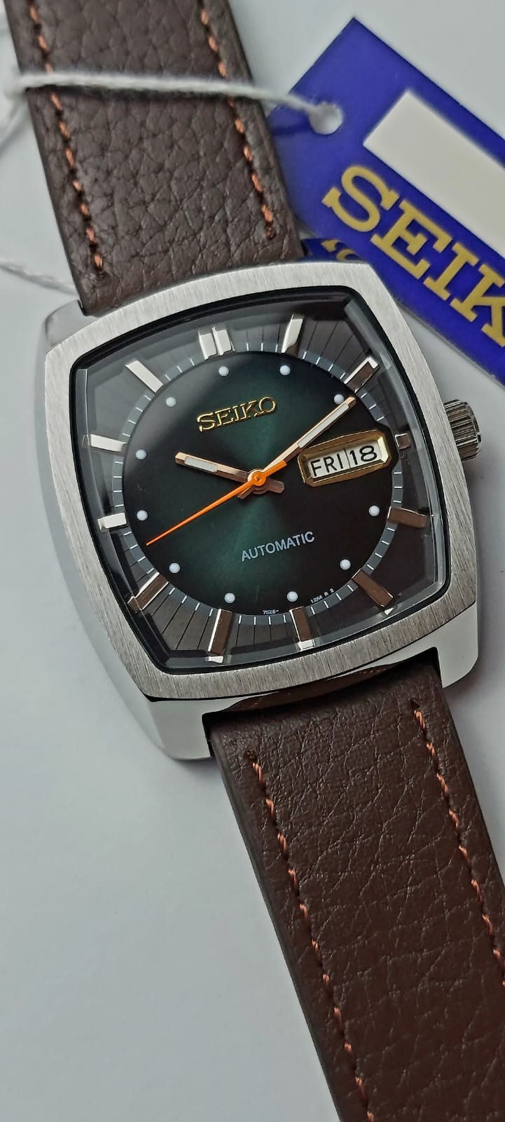 Seiko Recraft SNKP25 Automatic Men’s Watch – 7s26 – Green Sunbrust Dial