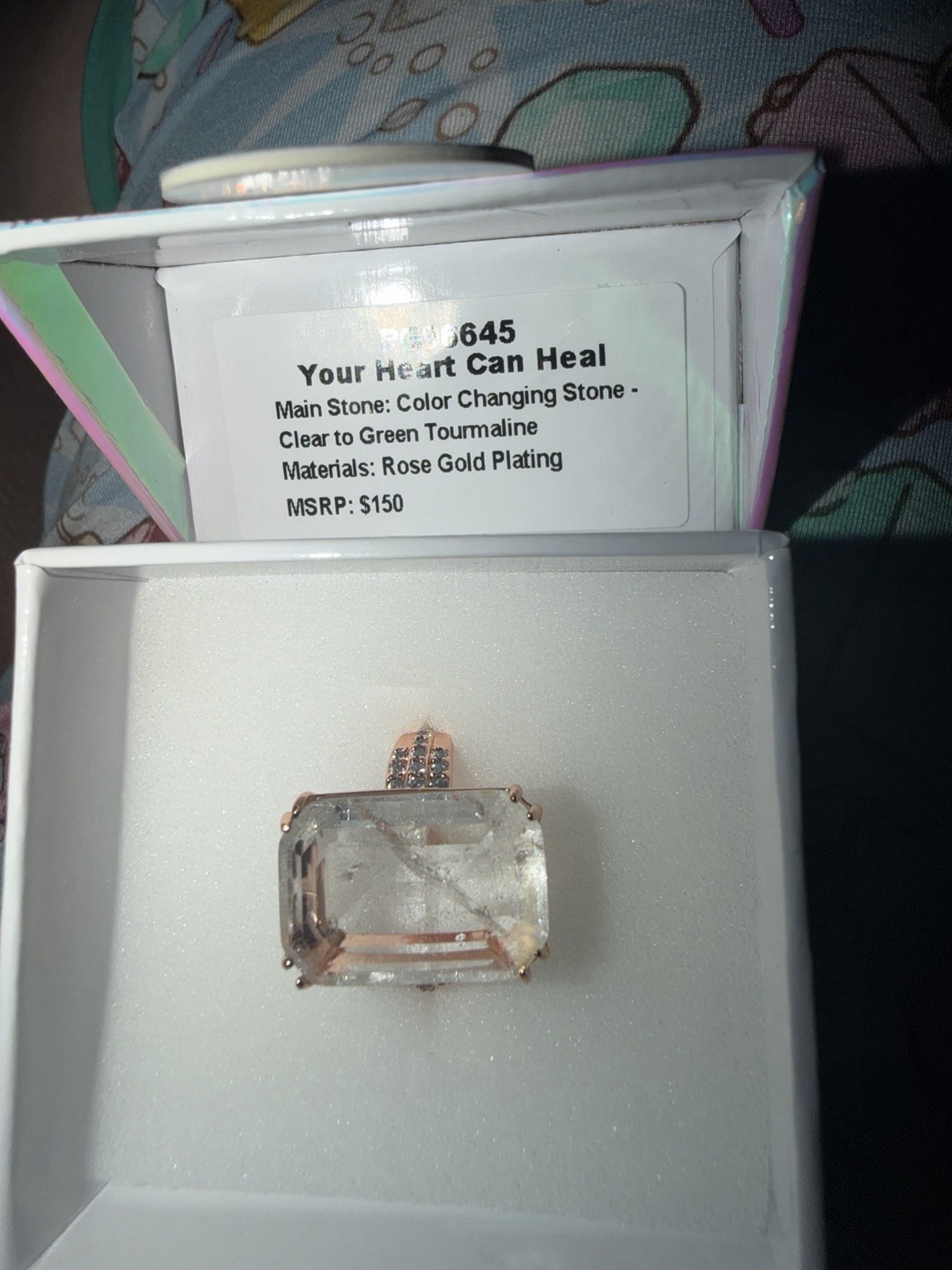 Bomb Party Mental Health Your Heart Can Heal Color Changing Ring Sz 8 RG Plating
