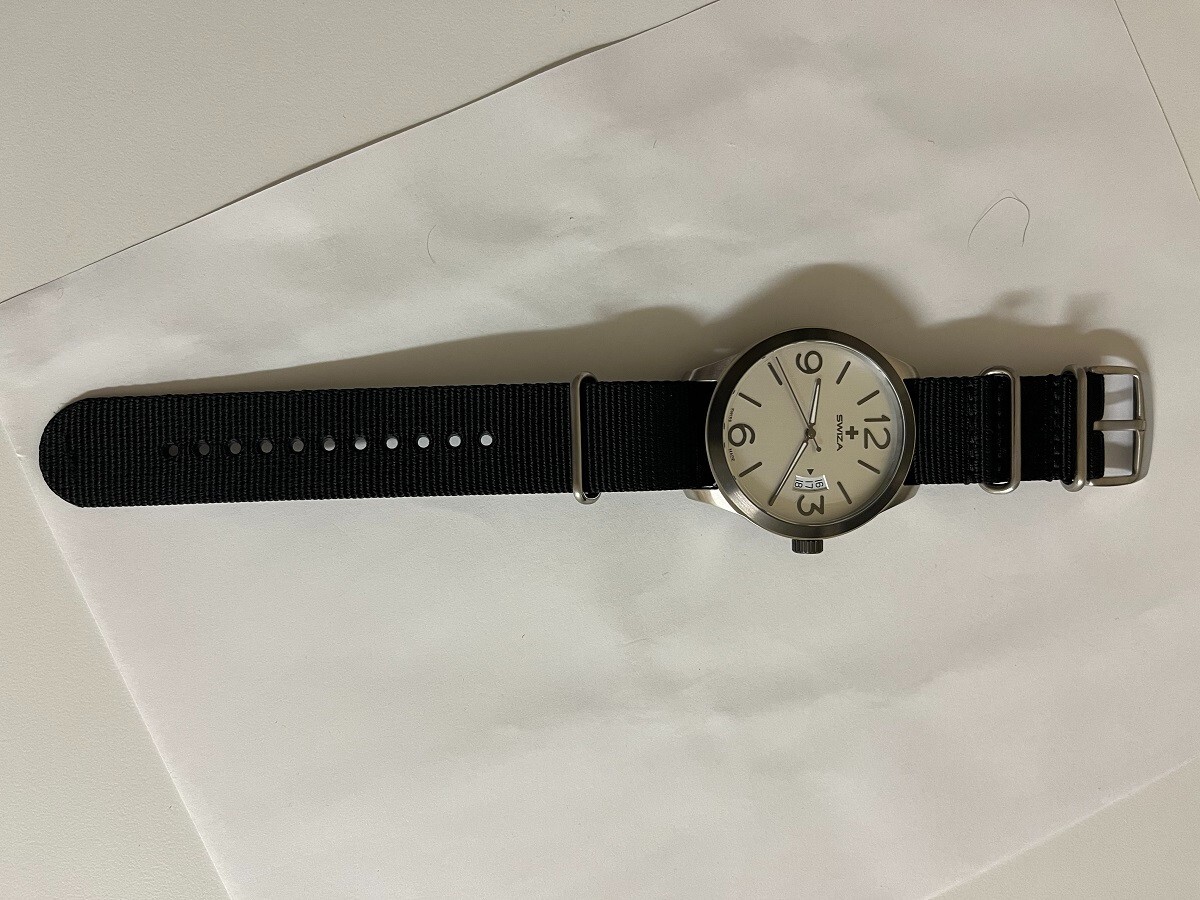 Men’s Swiza Magnus Date at 3. Swiss made watch 48mm RARE